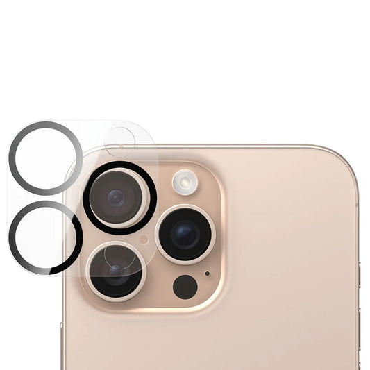 Beschermfolie Achtercamera PanzerGlass PicturePerfect voor Apple iPhone 16 Pro Max / 16 Pro, Gehard Glas, Transparant