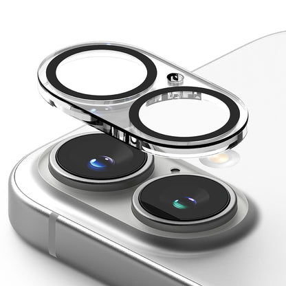 Ringke Achtercamera Beschermfolie voor Apple iPhone 16 Plus / 16, Gehard Glas, Set van 2 Stuks, Transparant