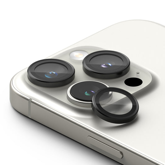 Beschermfolie Ringke Achtercamera voor Apple iPhone 16 Pro Max / 16 Pro, Gehard Glas, Set van 2 stuks, Zwart
