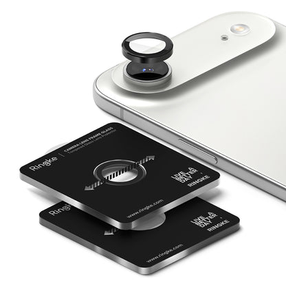 Beschermfolie Ringke Achtercamera voor Apple iPhone 17 Air, Gehard Glas, Zwart