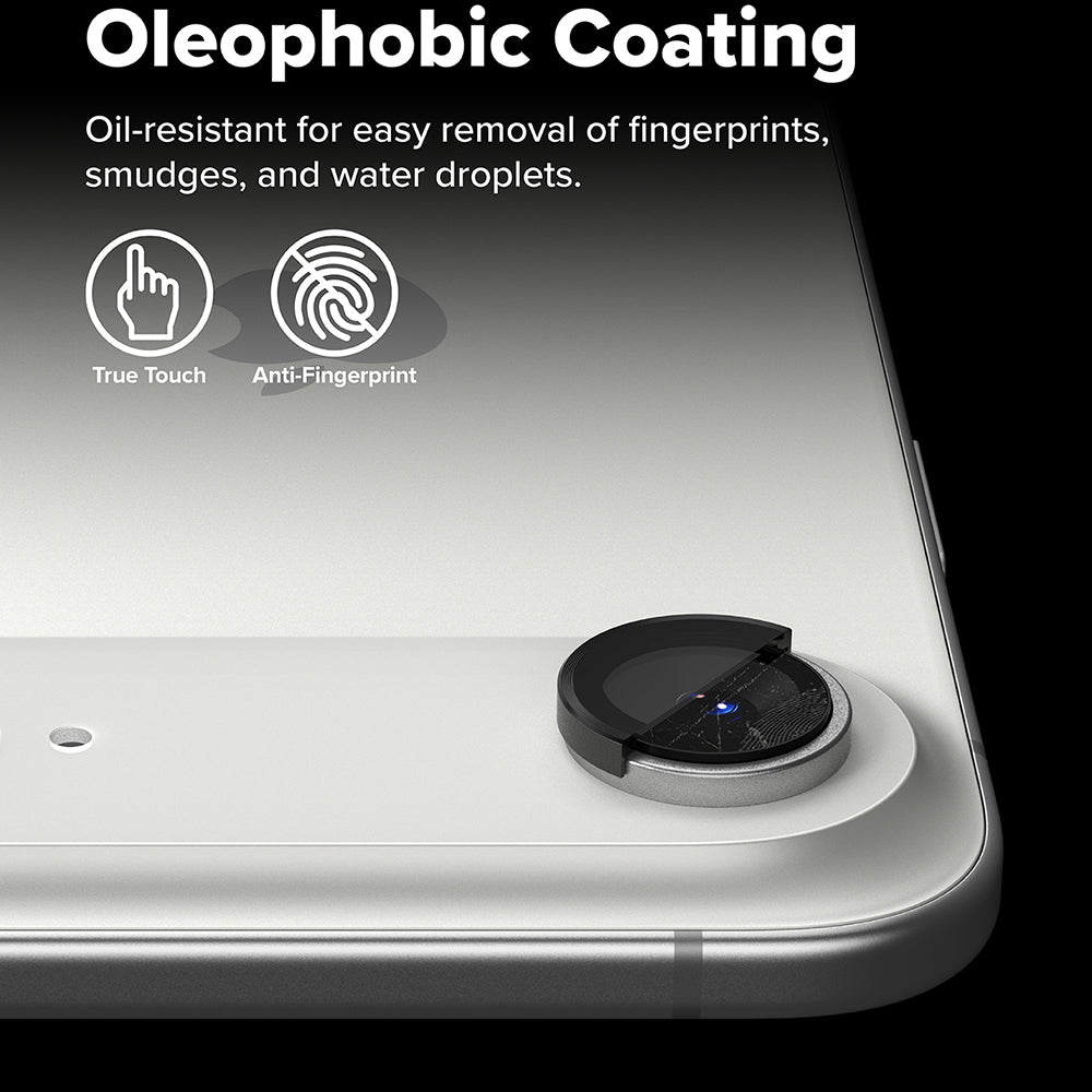 Beschermfolie Ringke Achtercamera voor Apple iPhone 17 Air, Gehard Glas, Zwart