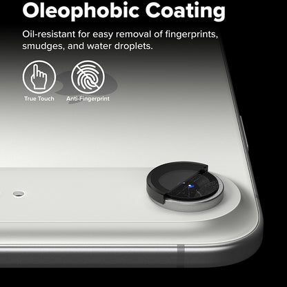 Beschermfolie Ringke Achtercamera voor Apple iPhone 17 Air, Gehard Glas, Zwart