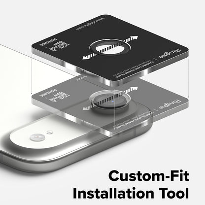 Beschermfolie Ringke Achtercamera voor Apple iPhone 17 Air, Gehard Glas, Zwart
