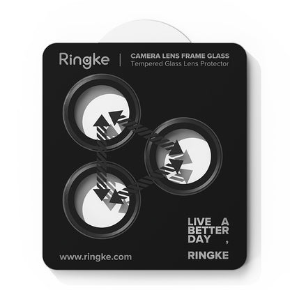 Beschermfolie Ringke Achtercamera voor Apple iPhone 17 Pro Max / 17 Pro, Gehard Glas, Zwart