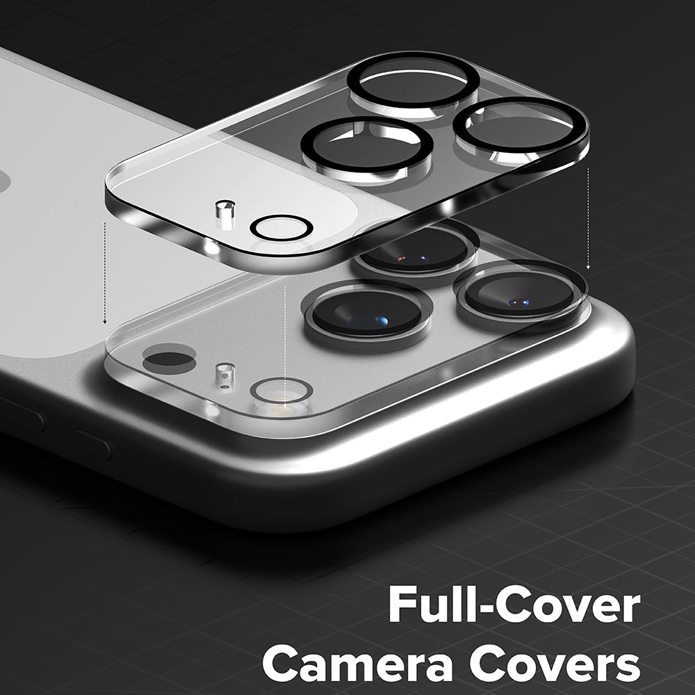Ringke achtercamera beschermfolie voor Apple iPhone 18 Pro Max, gehard glas, set van 2 stuks, transparant