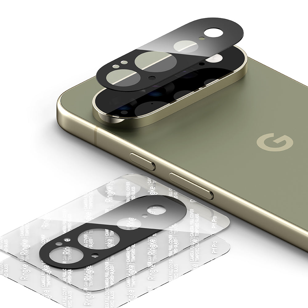 Ringke achtercamera beschermfolie voor Google Pixel 11 Pro XL, gehard glas, set van 2 stuks, zwart
