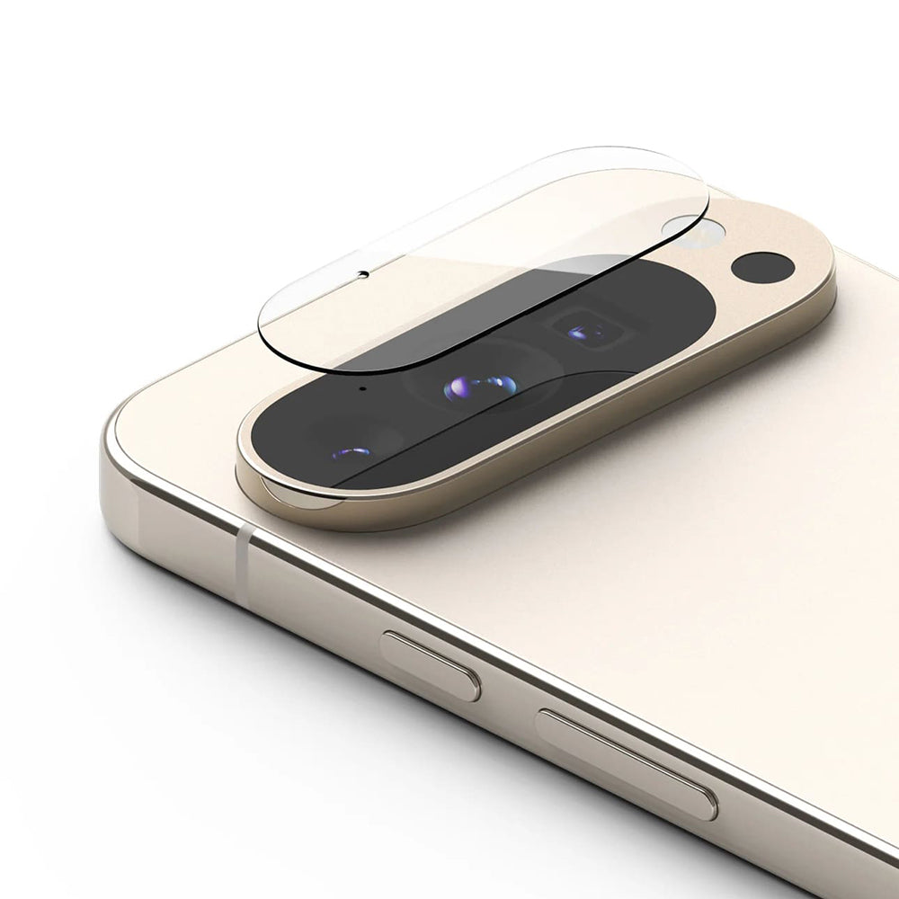 Ringke Achtercamera Beschermfolie voor Google Pixel 9 Pro, Gehard Glas, Set van 3 Stuks, Transparant