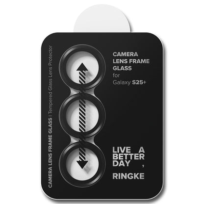 Ringke Rear Camera Protection Film for Samsung Galaxy S25 S931, Tempered Glass, Black