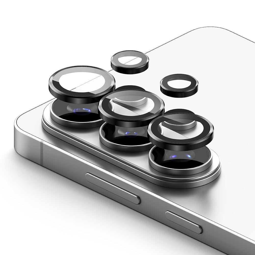 Beschermfolie Ringke Achtercamera voor Samsung Galaxy S26 Ultra S948, Gehard Glas, Set van 2 stuks, Zwart