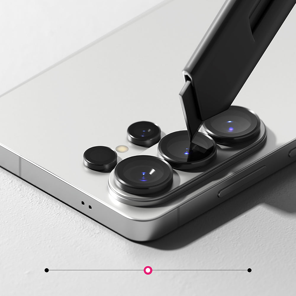 Beschermfolie Ringke Achtercamera voor Samsung Galaxy S26 Ultra S948, Gehard Glas, Set van 2 stuks, Zwart