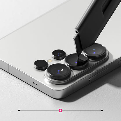 Beschermfolie Ringke Achtercamera voor Samsung Galaxy S26 Ultra S948, Gehard Glas, Set van 2 stuks, Zwart
