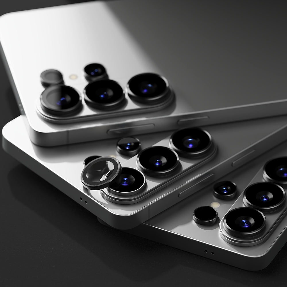 Beschermfolie Ringke Achtercamera voor Samsung Galaxy S26 Ultra S948, Gehard Glas, Set van 2 stuks, Zwart
