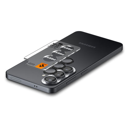 Beschermfolie Achtercamera Spigen GlastR EZ FIT Optik Pro HD voor Samsung Galaxy S26 Plus S947, Gehard Glas, Set van 2 stuks, Zwart