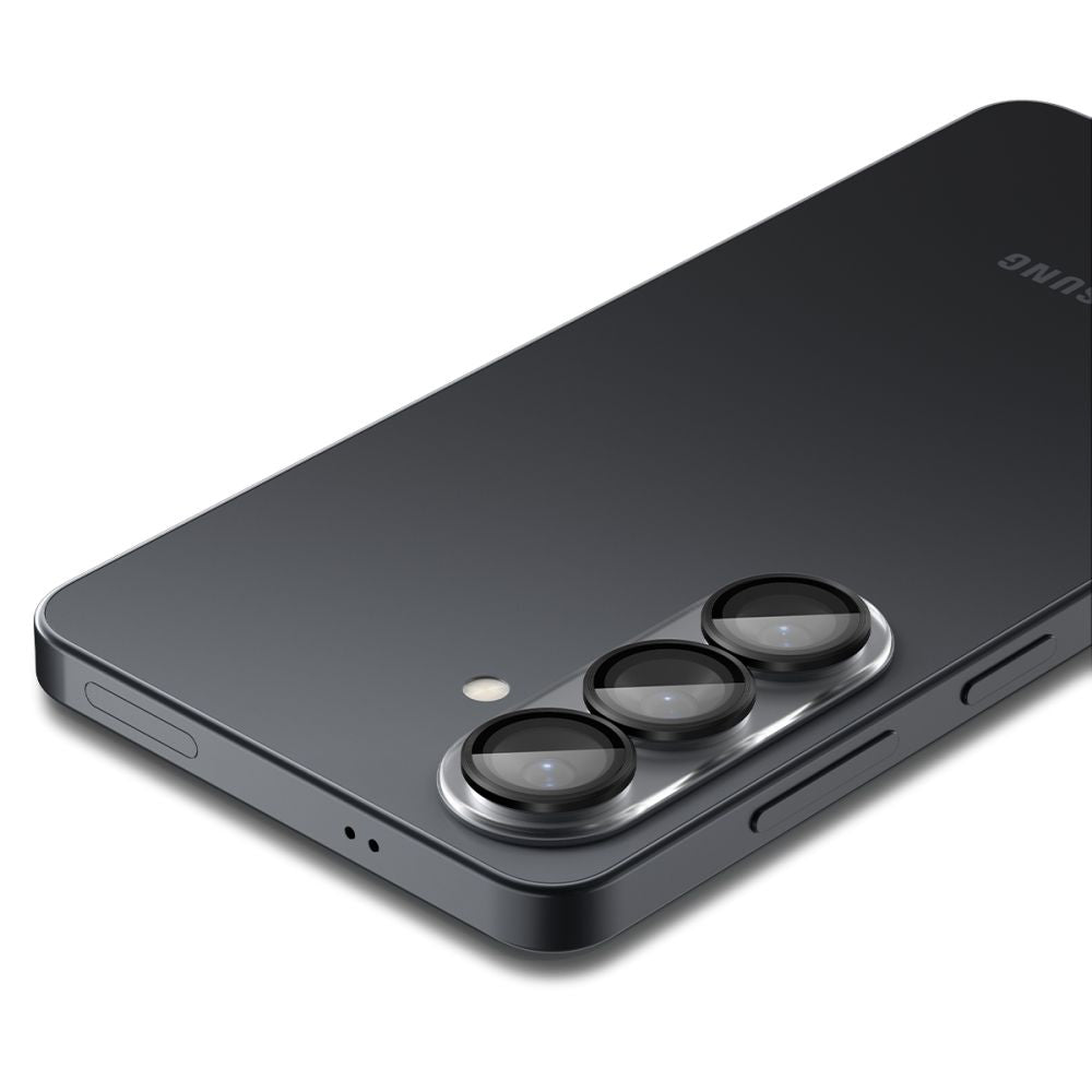 Beschermfolie Achtercamera Spigen GlastR EZ FIT Optik Pro HD voor Samsung Galaxy S26 Plus S947, Gehard Glas, Set van 2 stuks, Zwart