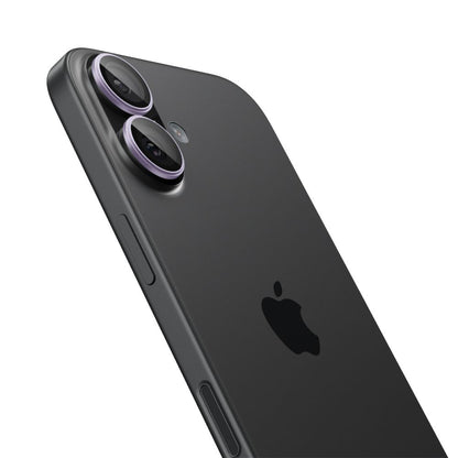 Beschermfolie Achtercamera Spigen GlastR EZ FIT Optik Pro voor Apple iPhone 17 / 16 Plus / 16, Gehard Glas, Set van 2 stuks, Paars