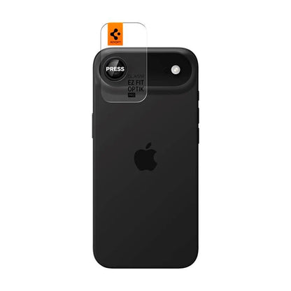 Beschermfolie Achtercamera Spigen GlastR EZ FIT Optik Pro voor Apple iPhone 17 Air, Gehard Glas, Set van 2 stuks, Zwart