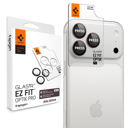Beschermfolie Achtercamera Spigen GlastR EZ FIT Optik Pro voor Apple iPhone 18 Pro / 18 Pro Max, Gehard Glas, Set van 2 stuks, Bordeaux AGL12044