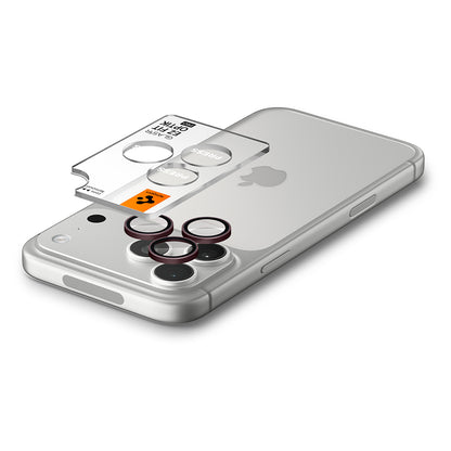 Beschermfolie Achtercamera Spigen GlastR EZ FIT Optik Pro voor Apple iPhone 18 Pro / 18 Pro Max, Gehard Glas, Set van 2 stuks, Bordeaux AGL12044