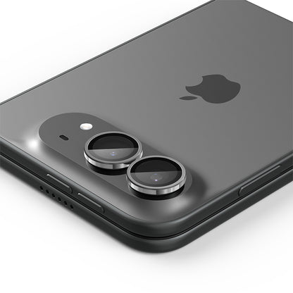 Achtercamera beschermfolie Spigen GlastR EZ FIT Optik Pro voor Apple iPhone Duo, gehard glas, set van 2 stuks, grijs AGL12012