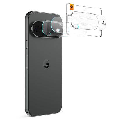 Beschermfolie Achtercamera Spigen GlastR EZ FIT Optik Pro voor Google Pixel 11, Gehard Glas, Set van 2 stuks, Zwart AGL11479