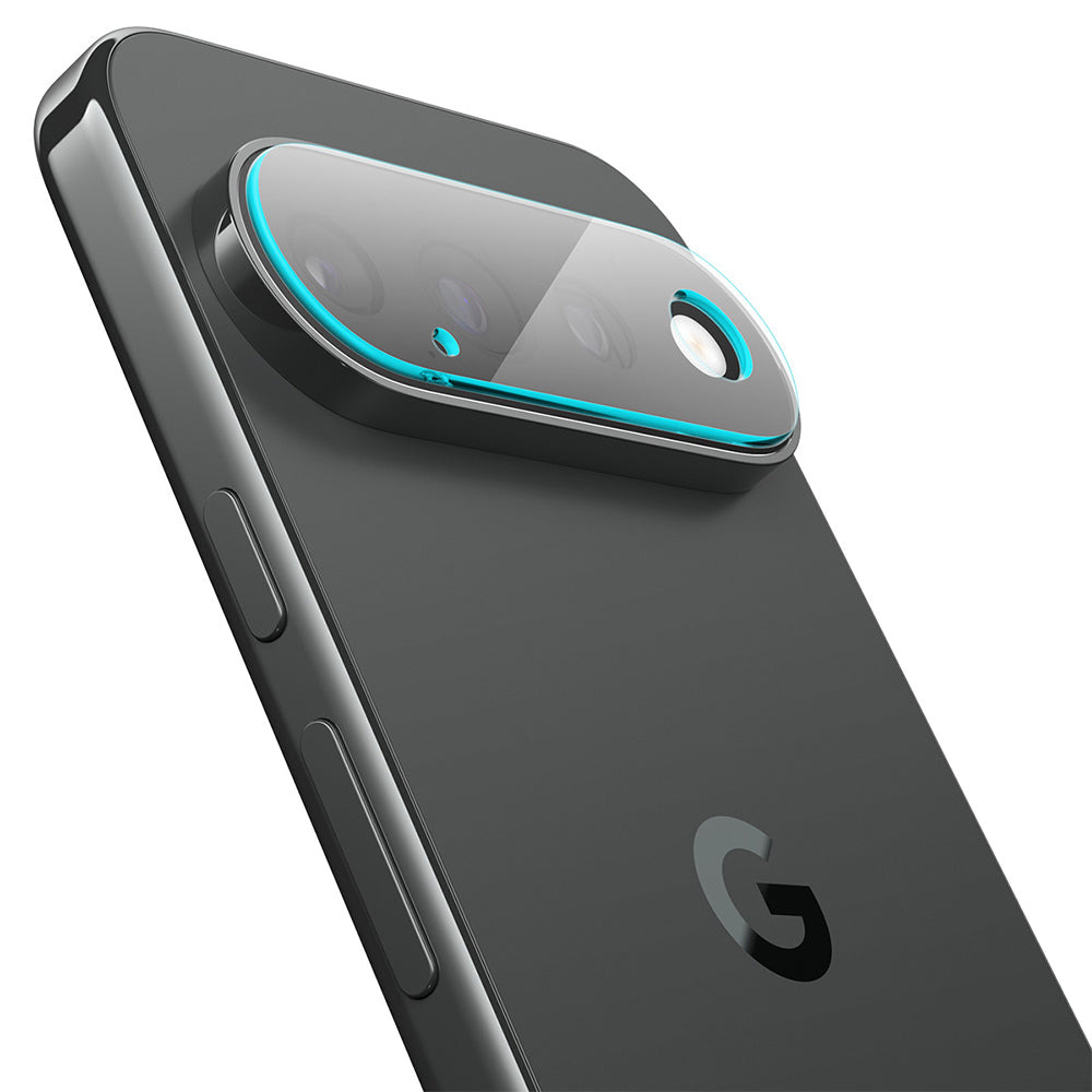 Beschermfolie Achtercamera Spigen GlastR EZ FIT Optik Pro voor Google Pixel 11, Gehard Glas, Set van 2 stuks, Zwart AGL11479