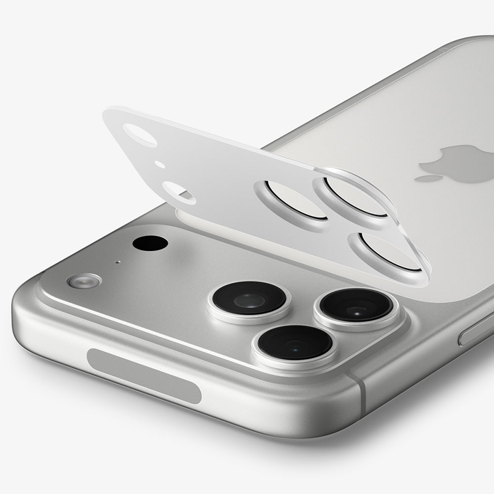Achtercamera beschermfolie Spigen GlastR EZ FIT Optik Pro XL voor Apple iPhone 18 Pro Max, gehard glas, zilver AGL12042