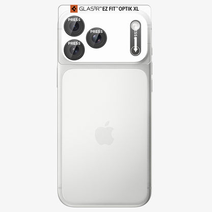 Beschermfolie Achtercamera Spigen GlastR EZ FIT Optik Pro XL voor Apple iPhone 18 Pro Max, Gehard Glas, Donkergrijs AGL12039