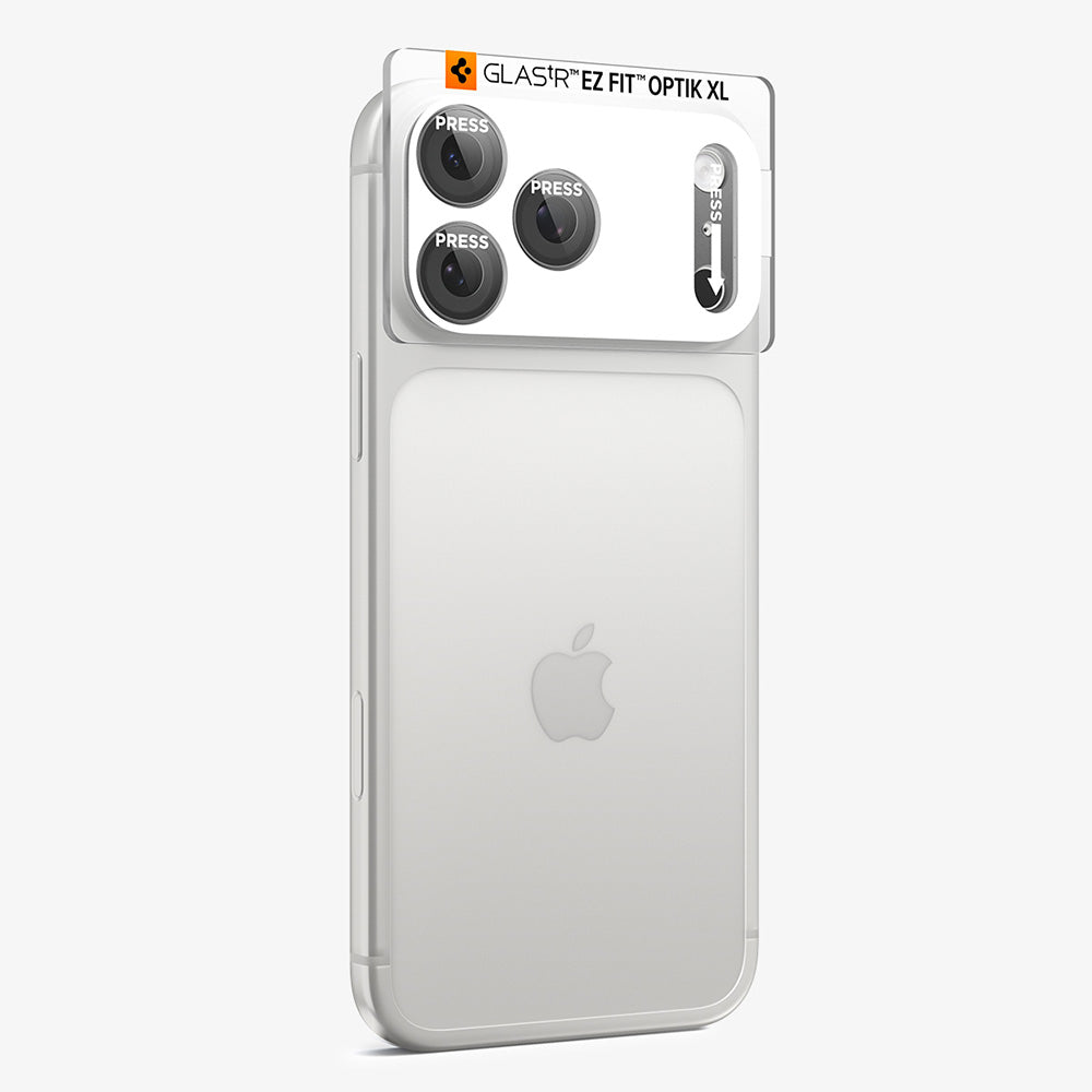 Beschermfolie Achtercamera Spigen GlastR EZ FIT Optik Pro XL voor Apple iPhone 18 Pro Max, Gehard Glas, Donkergrijs AGL12039