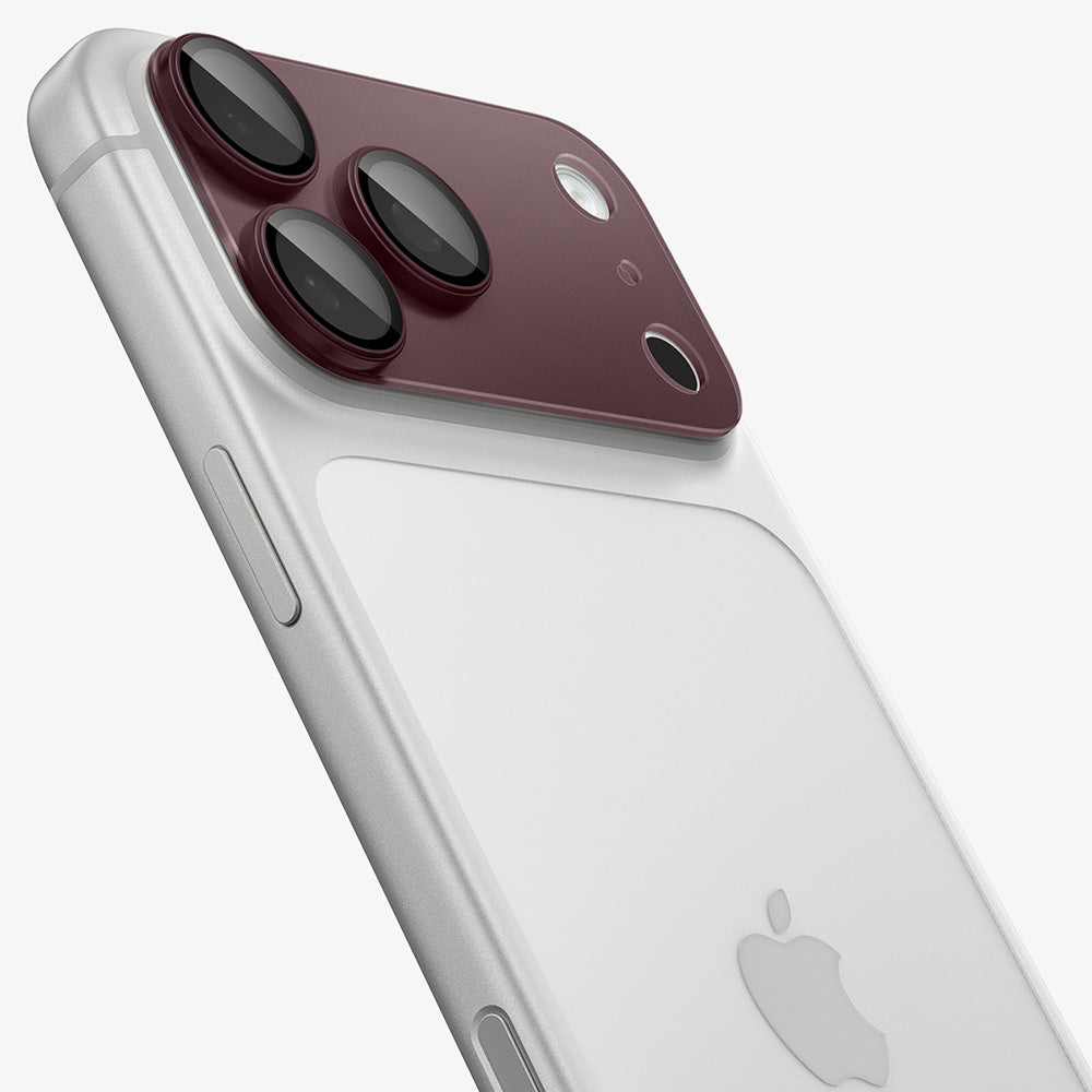 Beschermfolie Achtercamera Spigen GlastR EZ FIT Optik Pro XL voor Apple iPhone 18 Pro Max, Gehard Glas, Bordeaux AGL12040