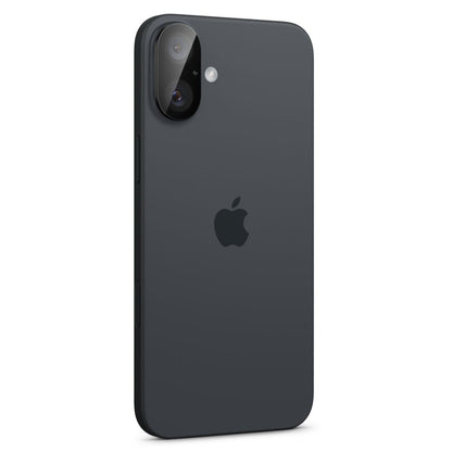 Beschermfolie Achtercamera Spigen GlastR Optik voor Apple iPhone 16 Plus / 16, Gehard Glas, Set van 2 stuks, Zwart AGL07922