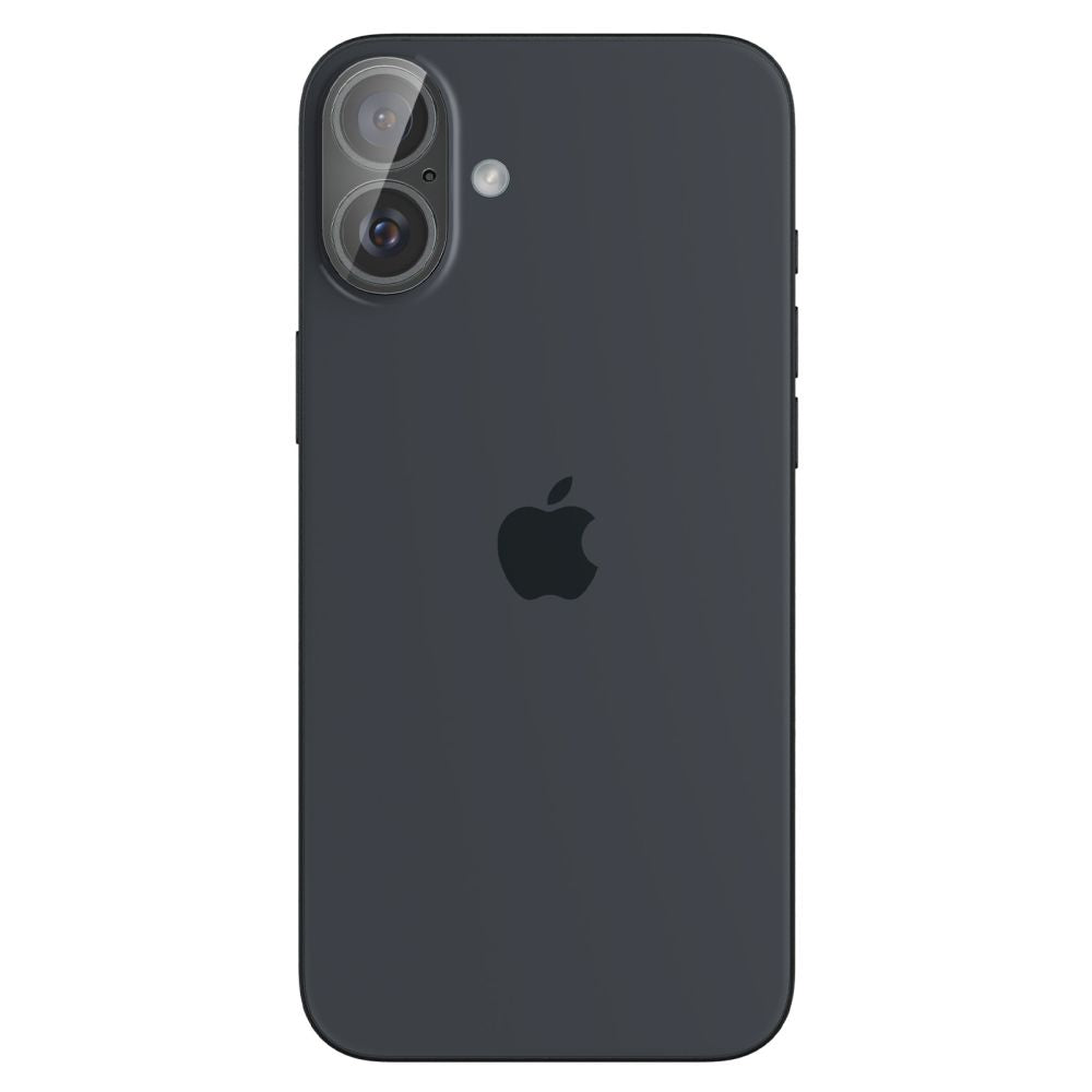 Spigen GlastR Optik Achtercamera Beschermfolie voor Apple iPhone 16 Plus / 16, Gehard Glas, Set van 2 Stuks, Transparant AGL07923