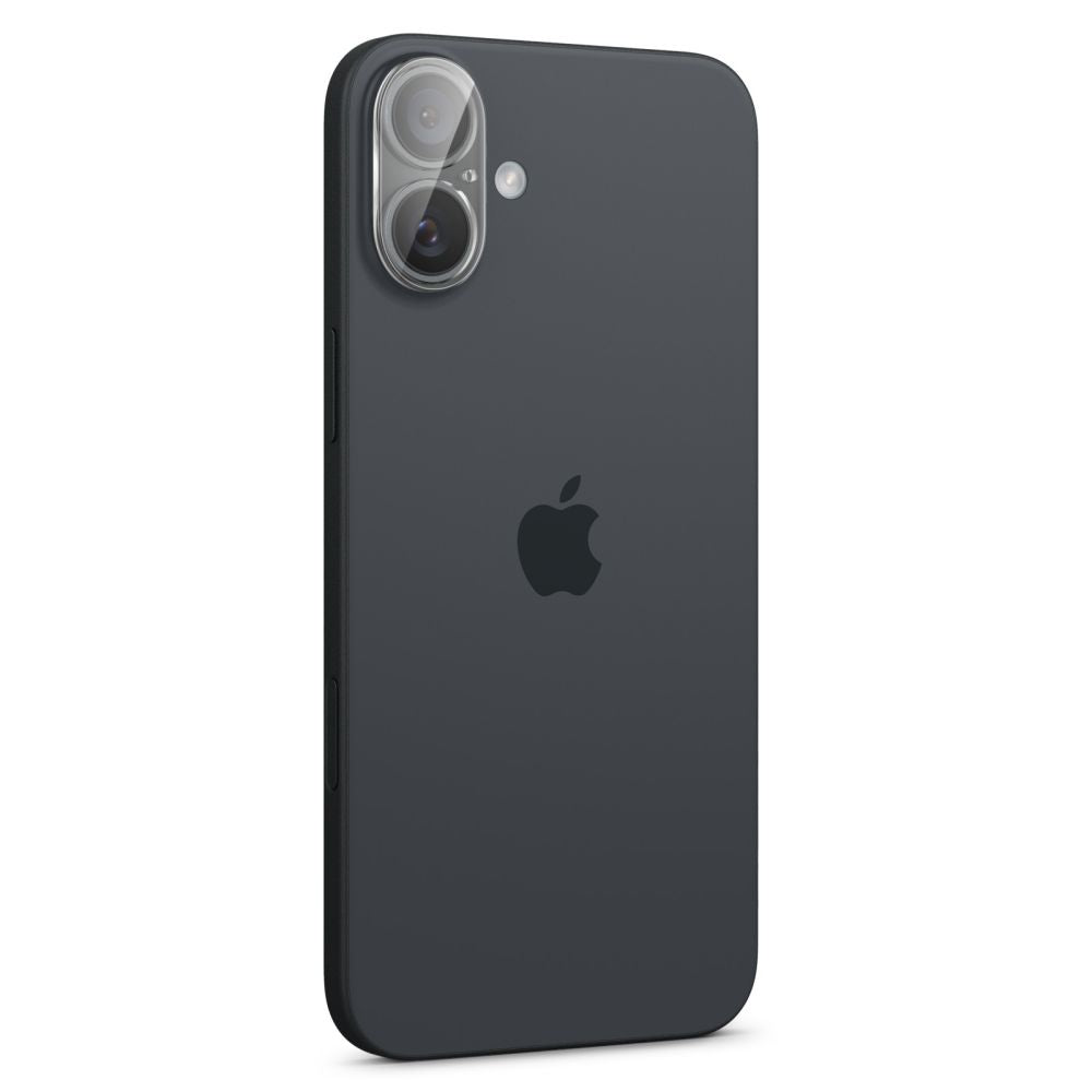 Spigen GlastR Optik Achtercamera Beschermfolie voor Apple iPhone 16 Plus / 16, Gehard Glas, Set van 2 Stuks, Transparant AGL07923