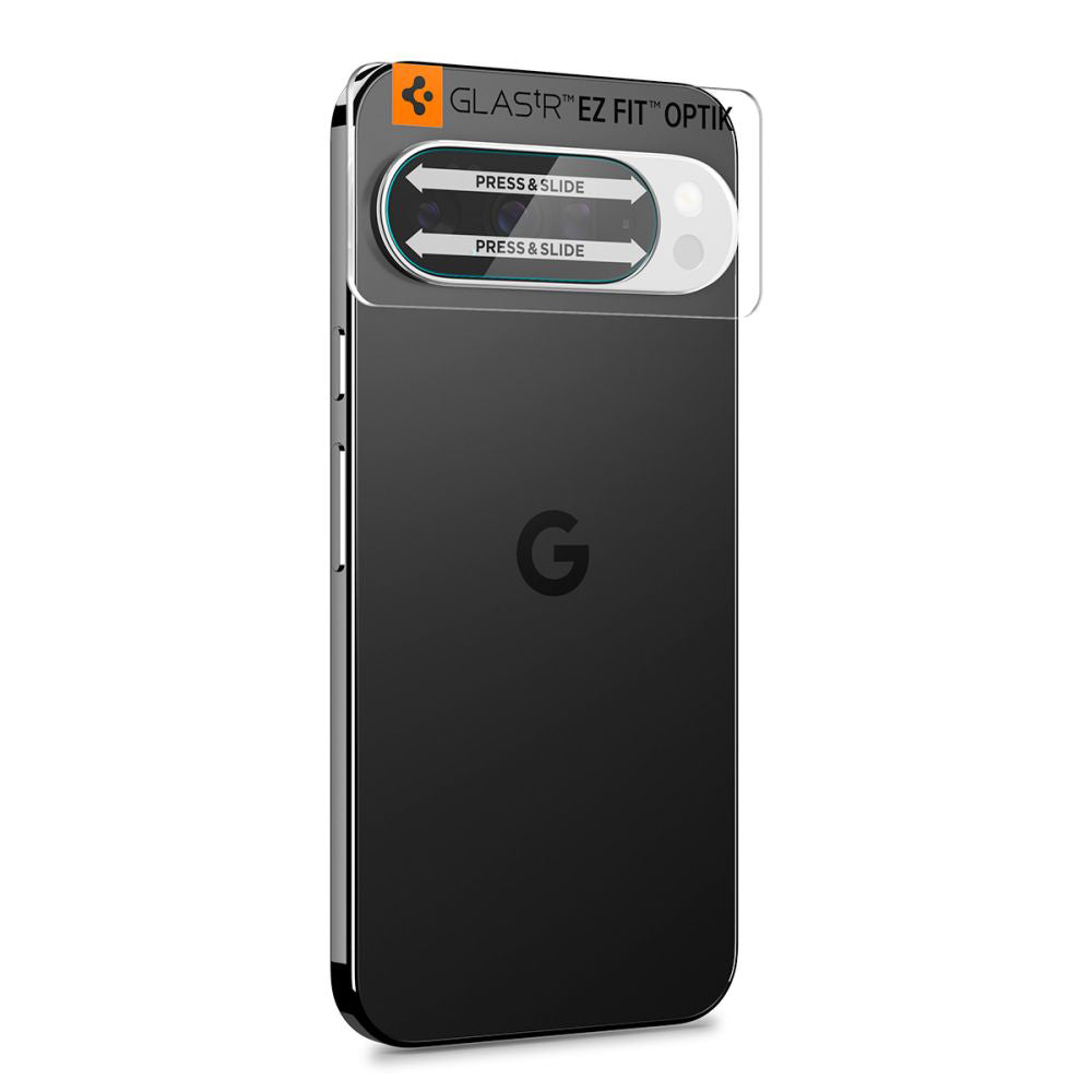 Beschermfolie Achtercamera Spigen GlastR Optik voor Google Pixel 10 Pro, Gehard Glas, Set van 2 stuks, Transparant AGL09662