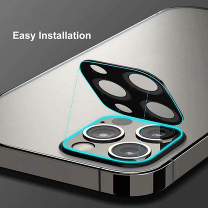 Techsuit Achtercamera Beschermfolie voor Apple iPhone 12, Gehard Glas, Zwart