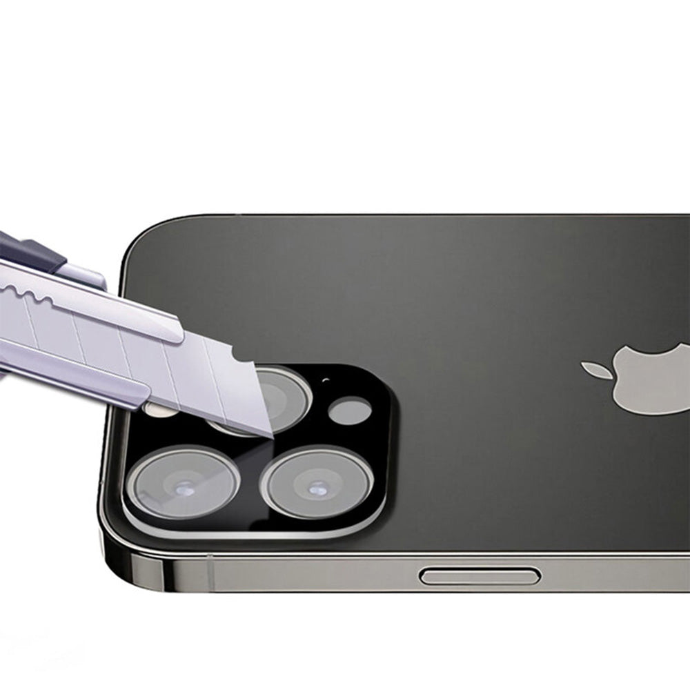 Techsuit Achtercamera Beschermfolie voor Apple iPhone 13 Pro Max / 13 Pro, Gehard Glas, Zwart