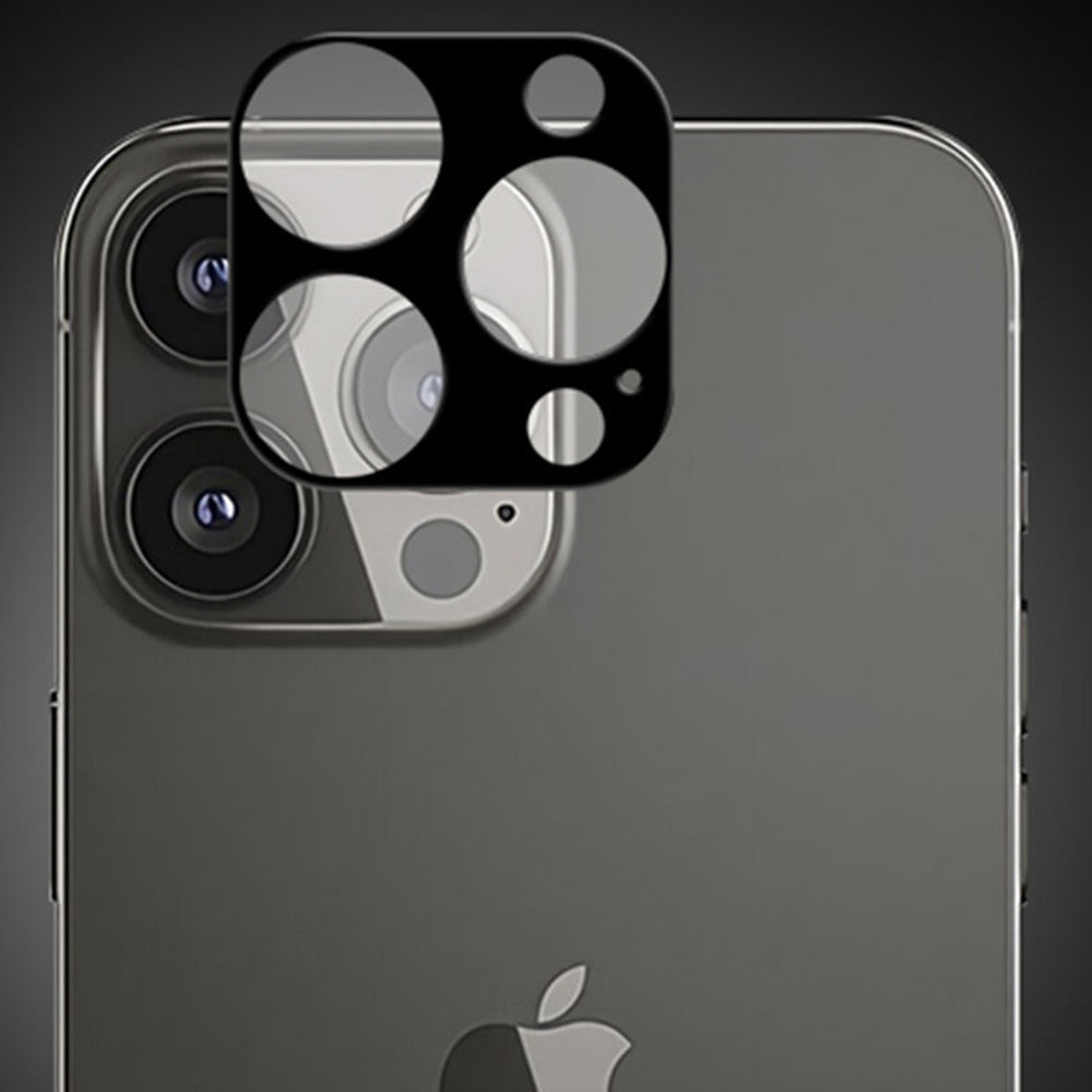 Techsuit Achtercamera Beschermfolie voor Apple iPhone 13 Pro Max / 13 Pro, Gehard Glas, Zwart