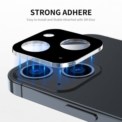 Techsuit Achtercamera Beschermfolie voor Apple iPhone 15 Plus / 15, Gehard Glas, Zwart