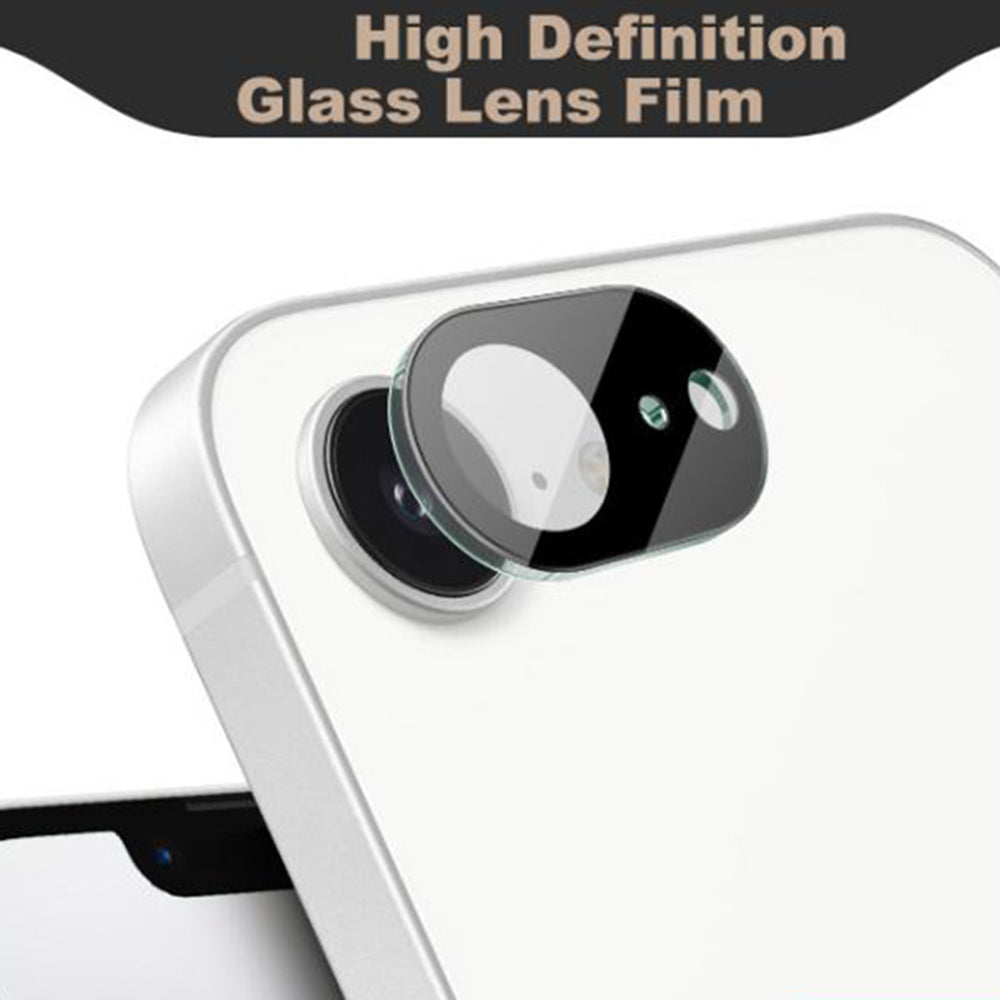Techsuit Achtercamera Beschermfolie voor Apple iPhone 17e / 16e, Gehard Glas, Zwart