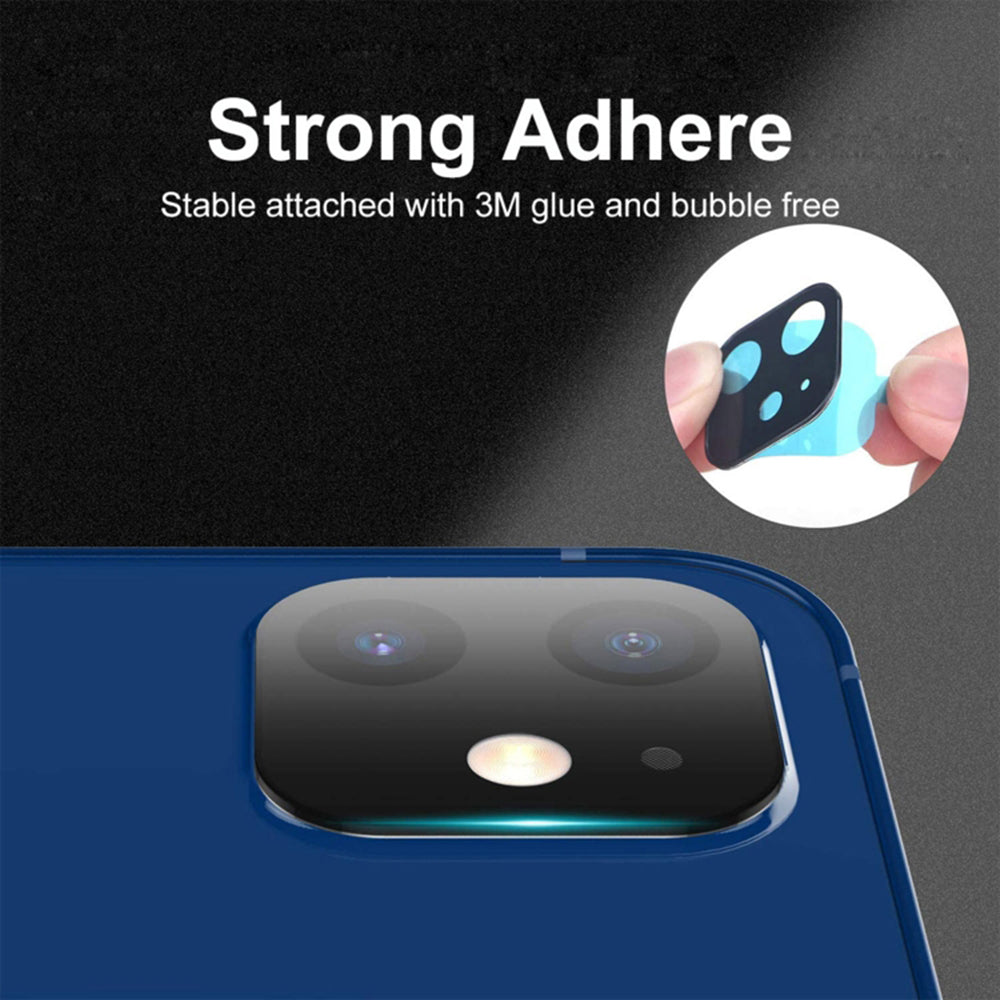 Beschermfolie Achtercamera Techsuit voor Apple iPhone 17 Pro, Gehard Glas, Donkerblauw