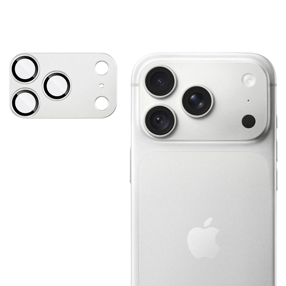 Techsuit beschermfolie voor de achtercamera van Apple iPhone 18 Pro Max, gehard glas, zilverkleurig