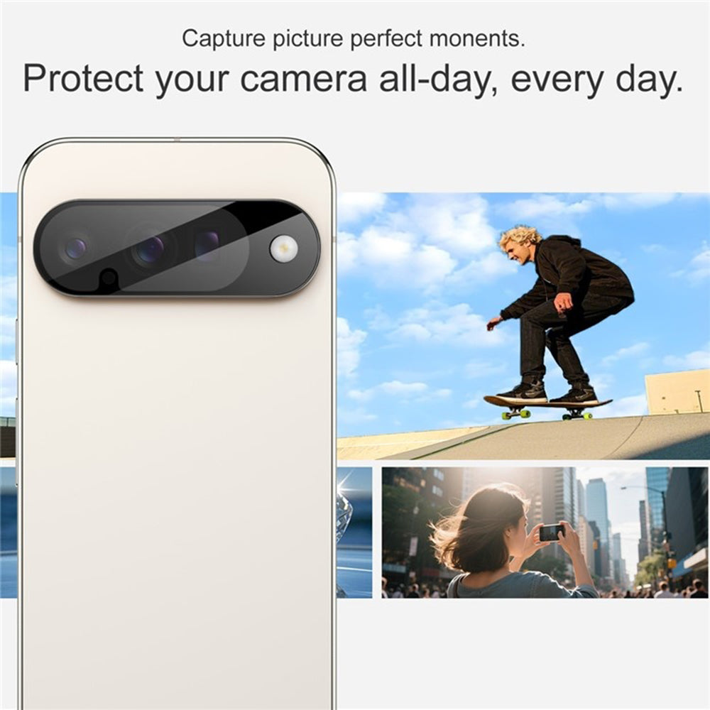 Techsuit Achtercamera Beschermfolie voor Google Pixel 10, Gehard Glas, Zwart