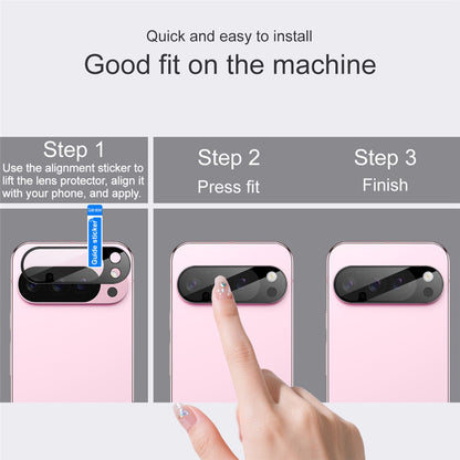 Beschermfolie Achtercamera Techsuit voor Google Pixel 10a, Gehard Glas, Zwart