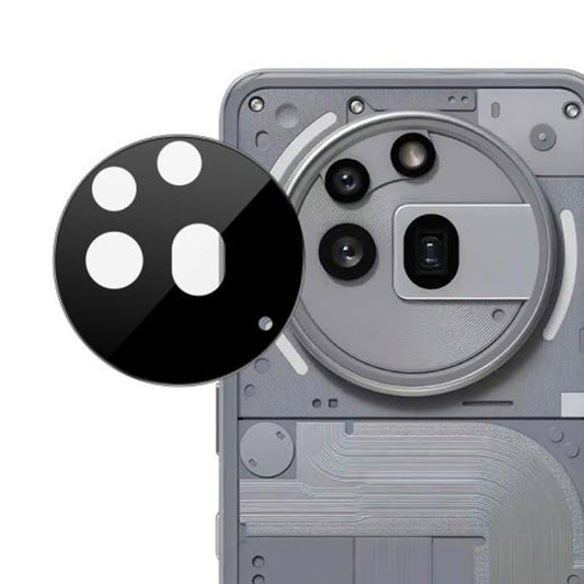 Techsuit Achtercamera Beschermfolie voor Nothing Phone (3a) Pro, Gehard Glas, Zwart