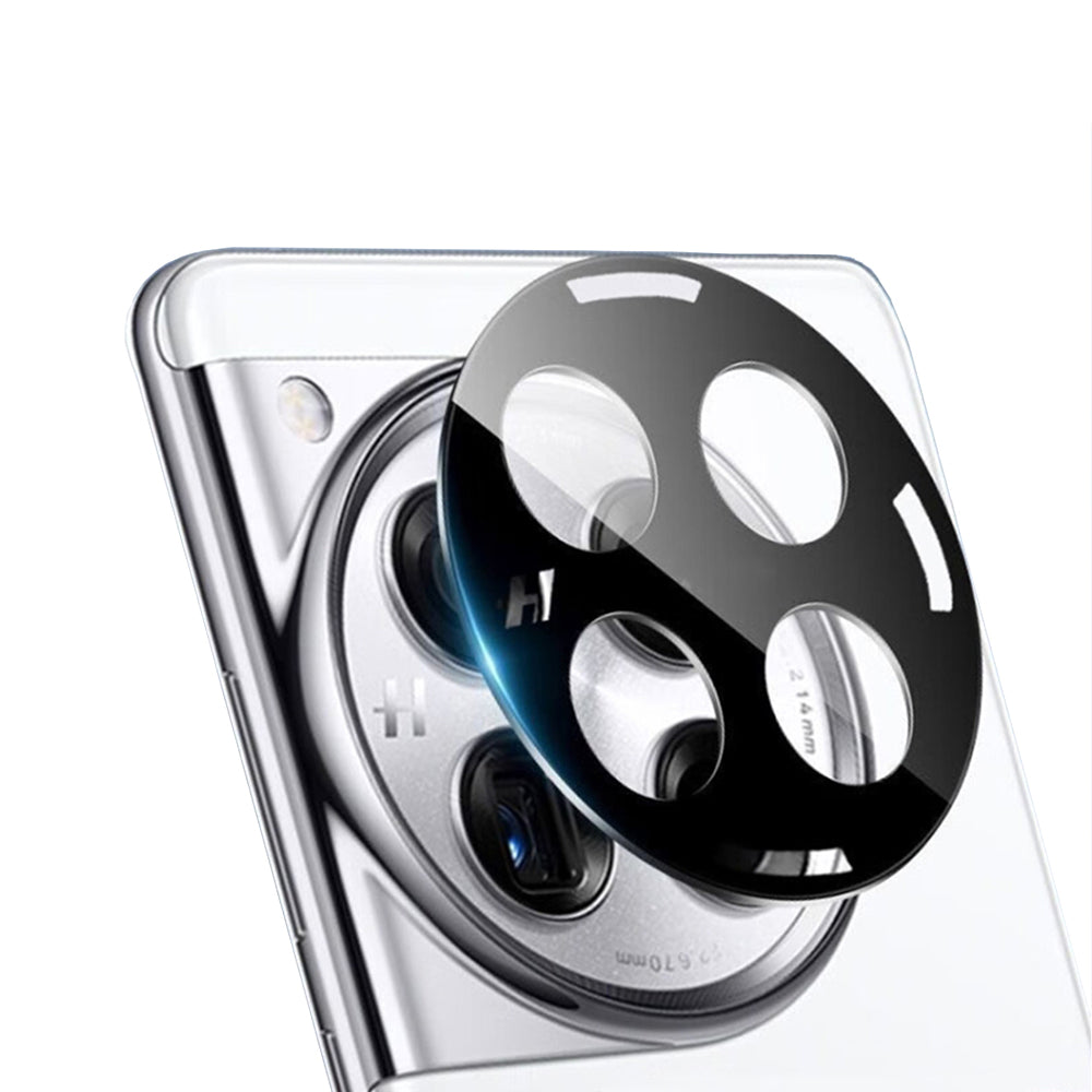 Techsuit Achtercamera Beschermfolie voor OnePlus 12, Gehard Glas, Zwart