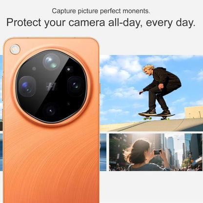 Techsuit Achtercamera Beschermfolie voor Oppo Find X9 Ultra, Gehard Glas, Zwart