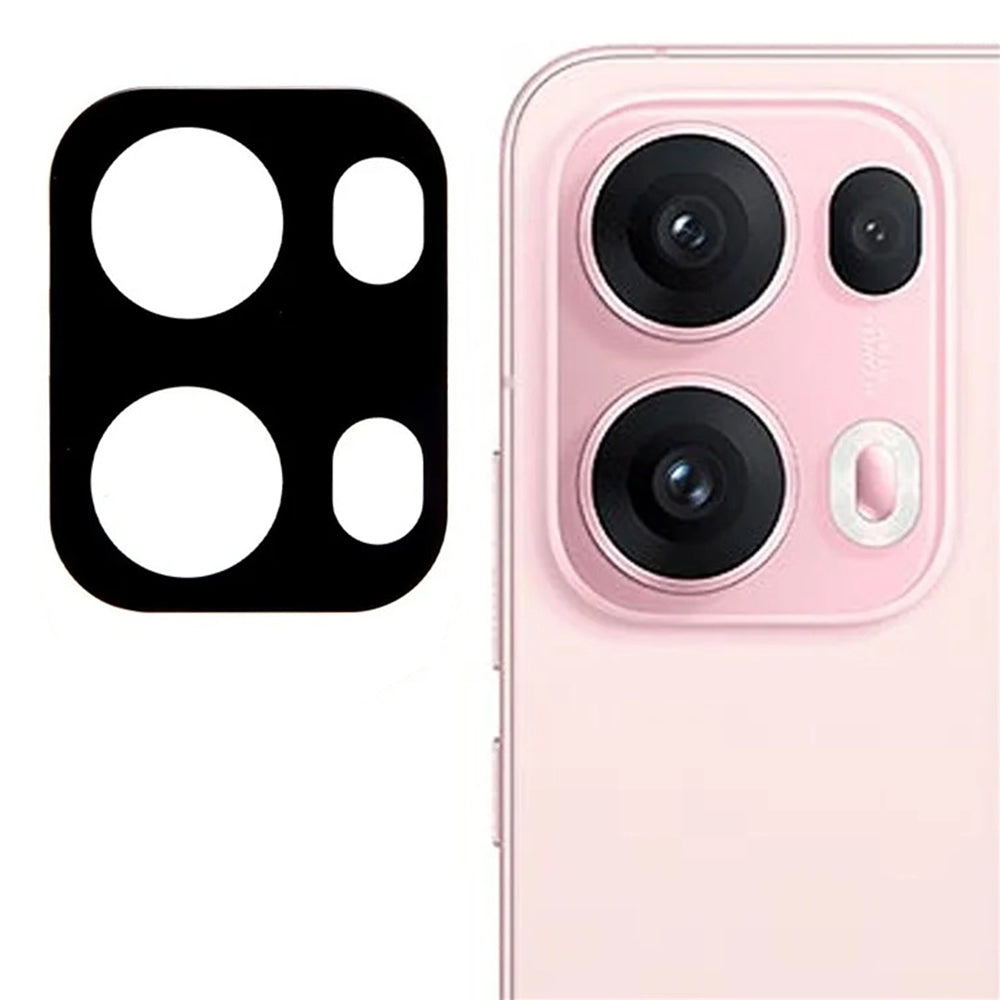 Techsuit Achtercamera Beschermfolie voor Oppo Reno13 Pro, Gehard Glas, Zwart