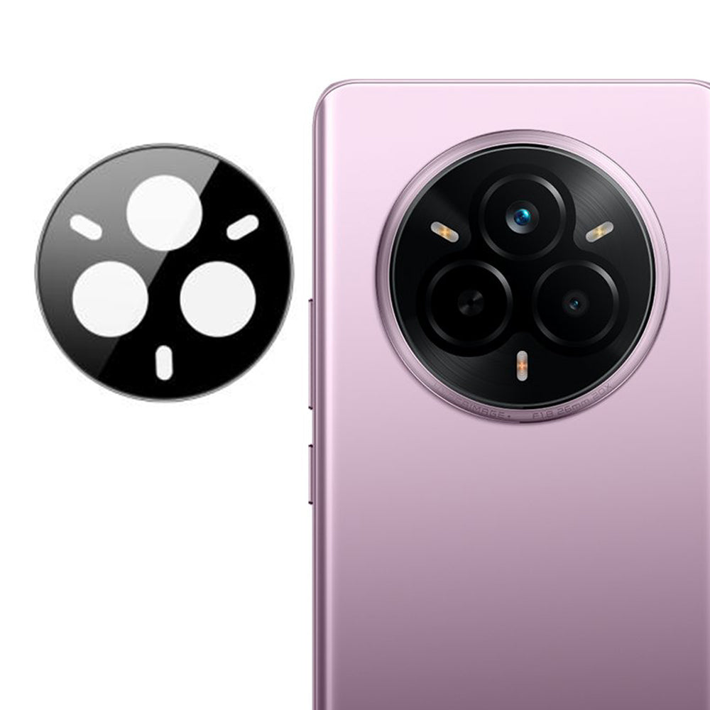 Techsuit Achtercamera Beschermfolie voor Realme 14 Pro, Gehard Glas, Zwart