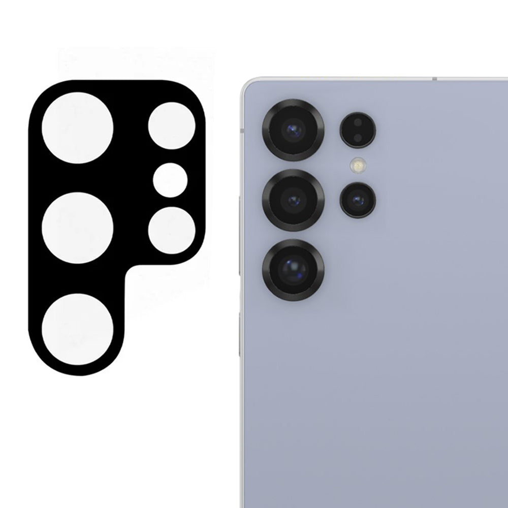 Techsuit Achtercamera Beschermfolie voor Samsung Galaxy S25 Ultra S938, Gehard Glas, Zwart
