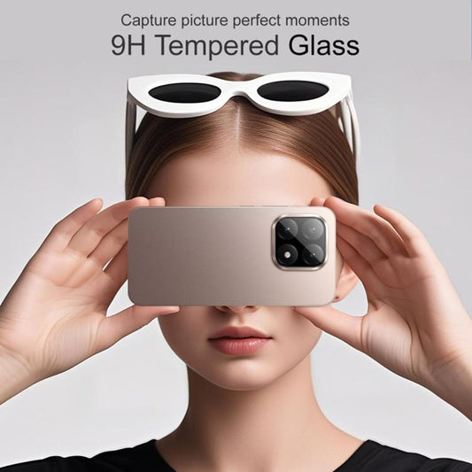 Techsuit Achtercamera Beschermfolie voor Xiaomi 15T Pro, Gehard Glas, Zwart