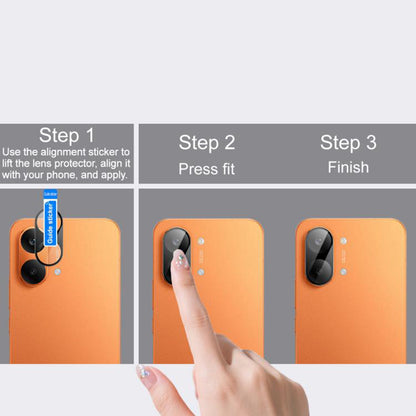 Beschermfolie Techsuit Achtercamera voor Xiaomi Poco X8 Pro Max, Gehard Glas, Zwart
